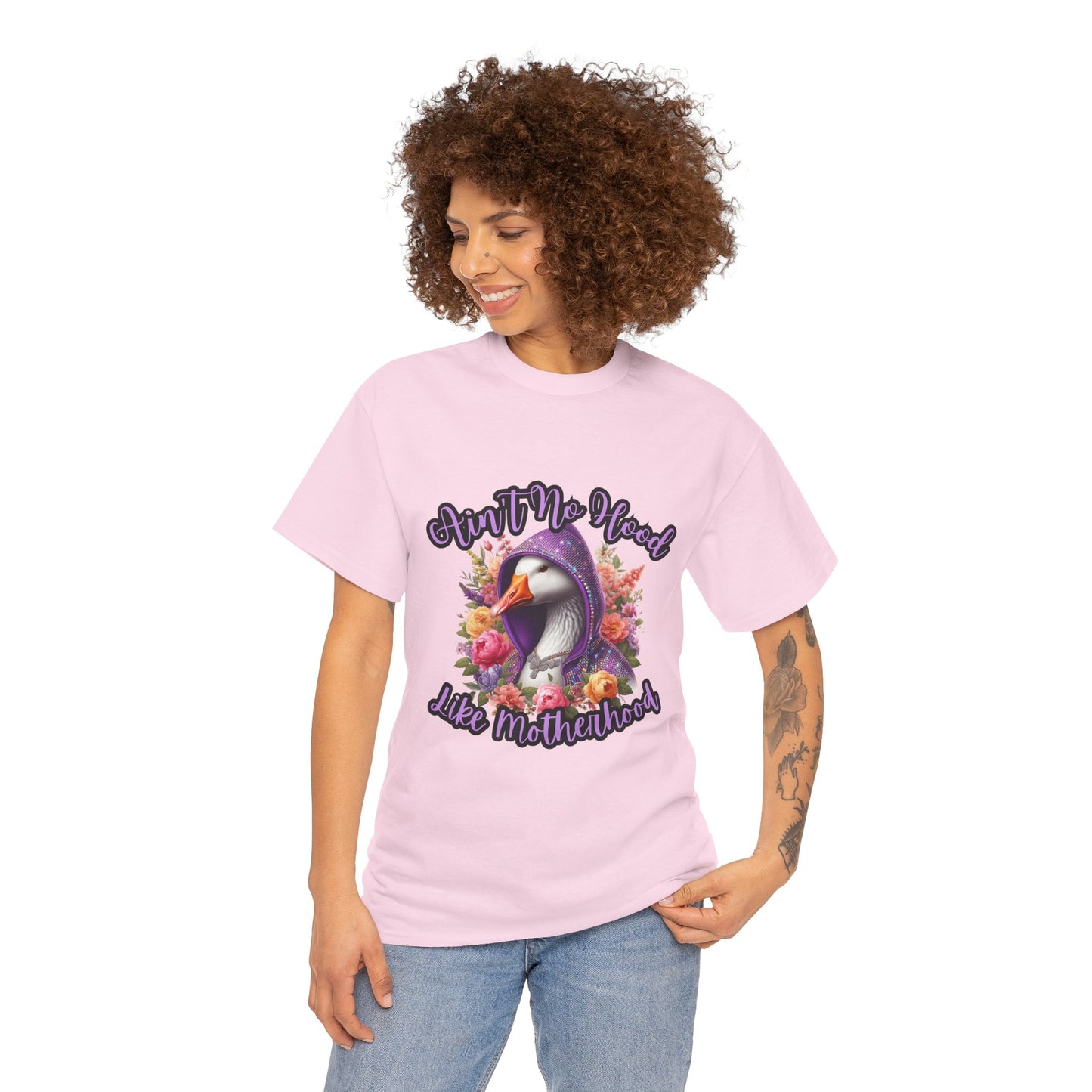 Ain't No Hood Like Motherhood Tee, Funny Mom Shirt, Unisex Cotton Tee, Gift for New Moms, Mother’s Day Apparel, Casual Motherhood Style