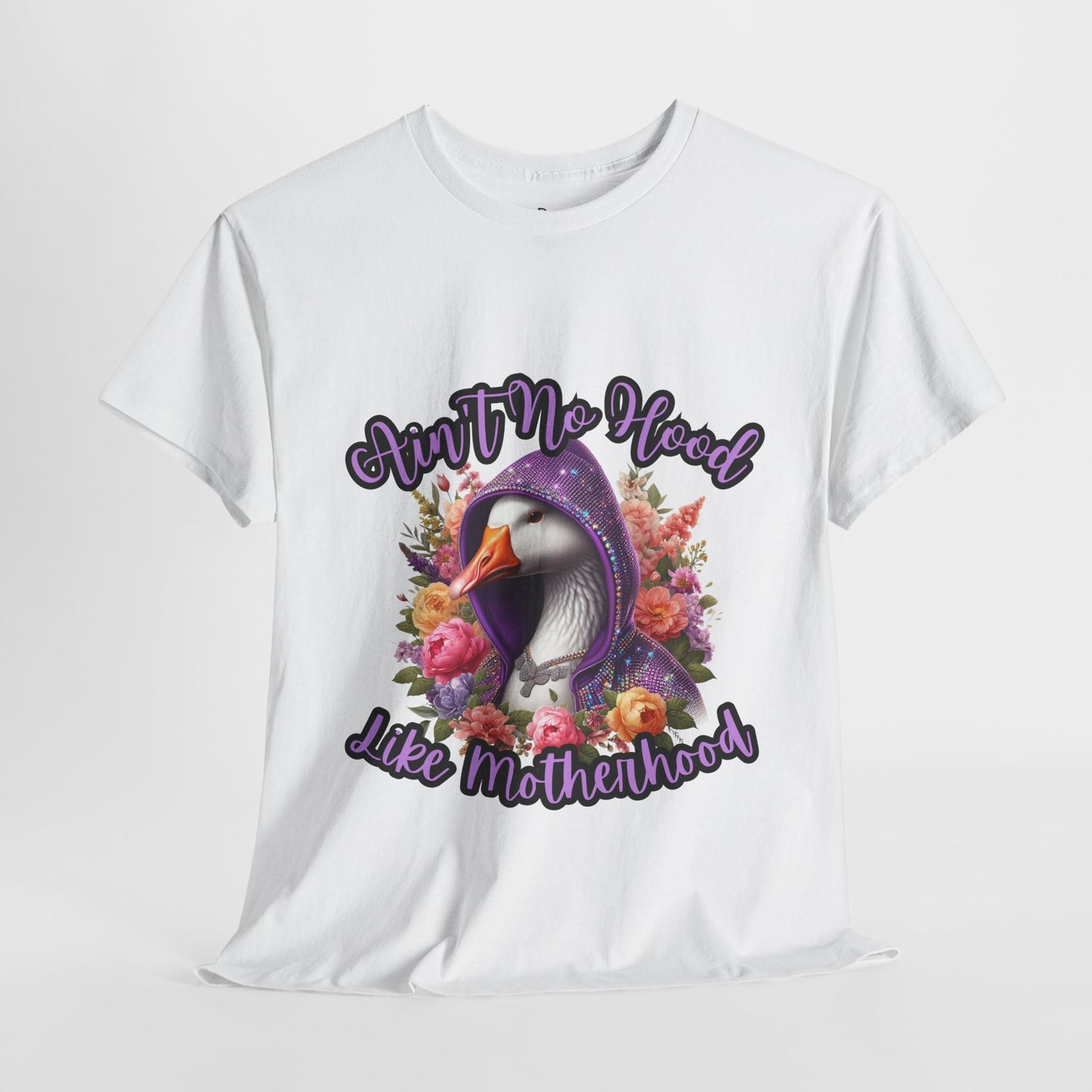 Ain't No Hood Like Motherhood Tee, Funny Mom Shirt, Unisex Cotton Tee, Gift for New Moms, Mother’s Day Apparel, Casual Motherhood Style