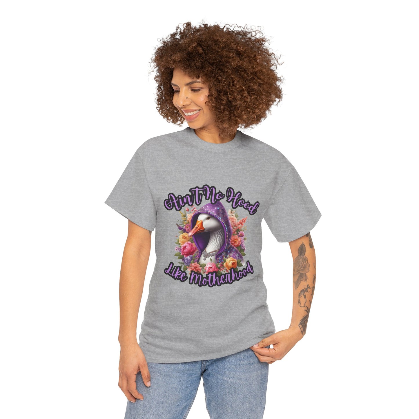 Ain't No Hood Like Motherhood Tee, Funny Mom Shirt, Unisex Cotton Tee, Gift for New Moms, Mother’s Day Apparel, Casual Motherhood Style