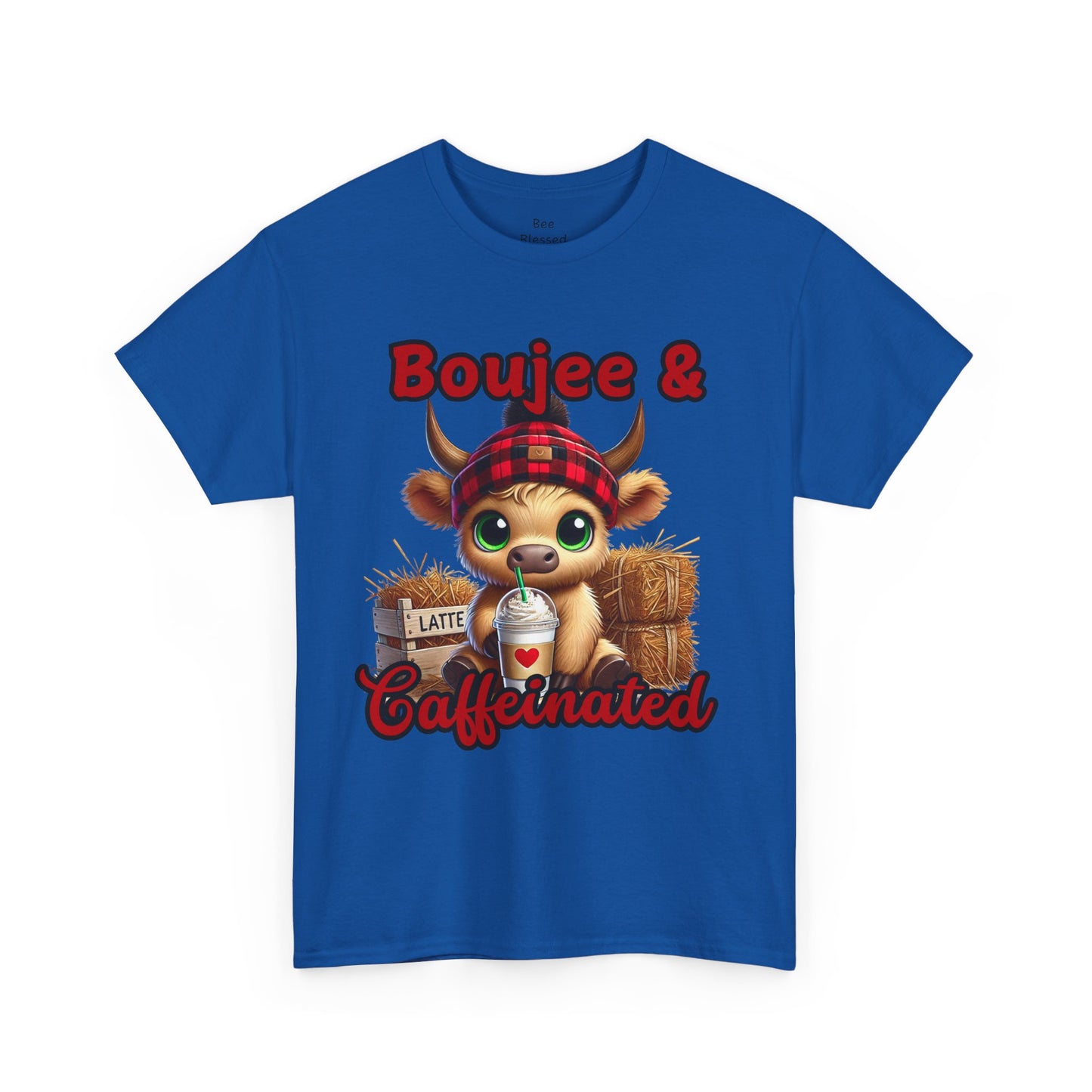 Boujee & Caffeinated Unisex Cotton Tee, Funny Graphic Tee, Gift for Coffee Lovers, Casual Wear, Trendy T-Shirt